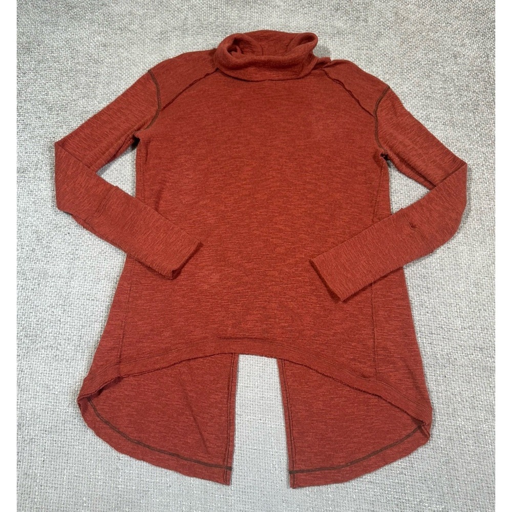 Free People We The‎ Free Top Womens Small Rust Split Back Cowl Neck Boho - Picture 3 of 11